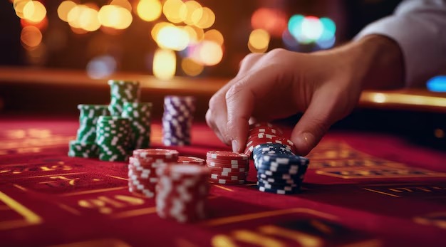 Free Bet Blackjack game interface on mobile showing betting controls and dealer camera